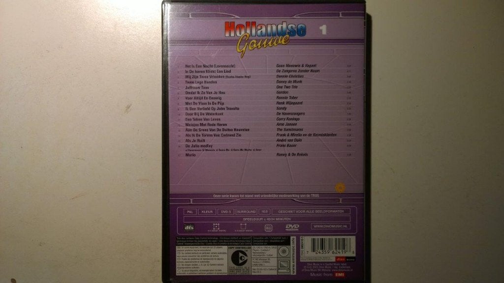 Hollandse Gouwe Volume 1 (DVD), Alle leeftijden, Ophalen of Verzenden, Zo goed als nieuw, Muziekvideo's