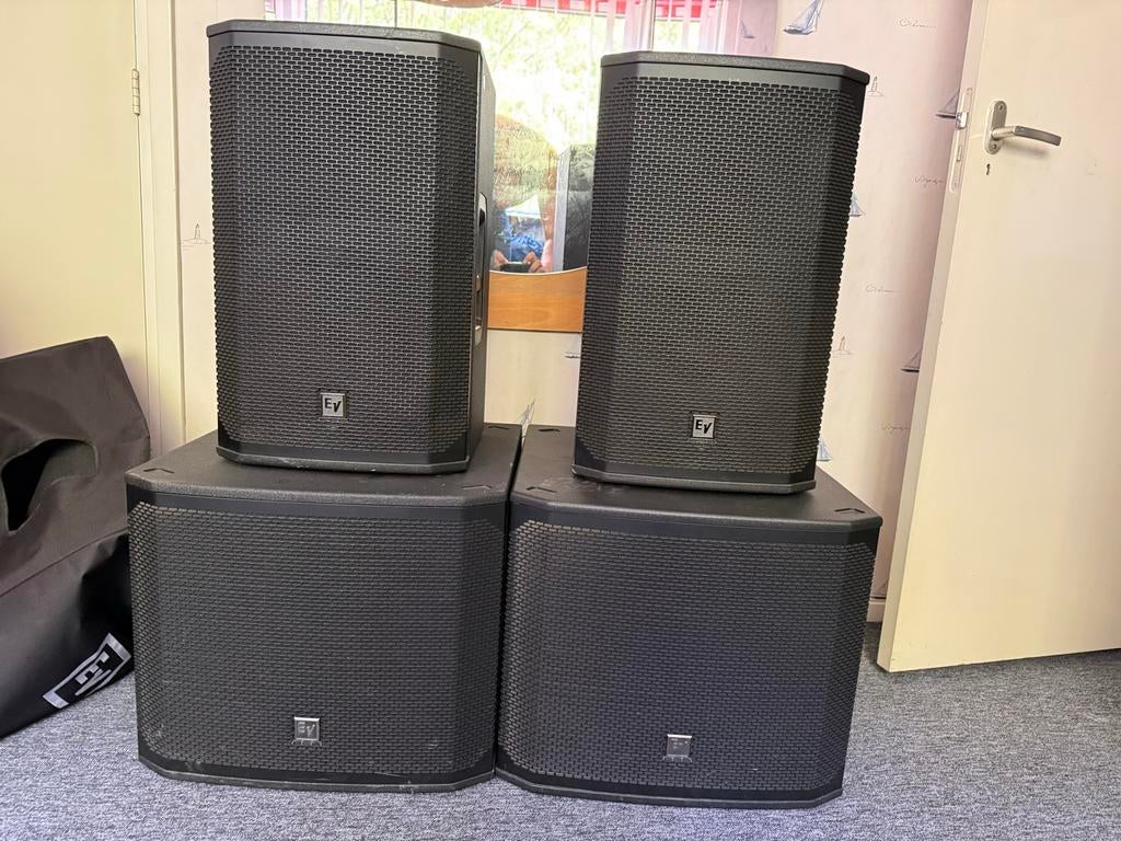 Electro Voice EKX 12P Topkasten en EKX 15SP Subwoofers, Ophalen, Gebruikt, 1000 watt of meer, P.A.