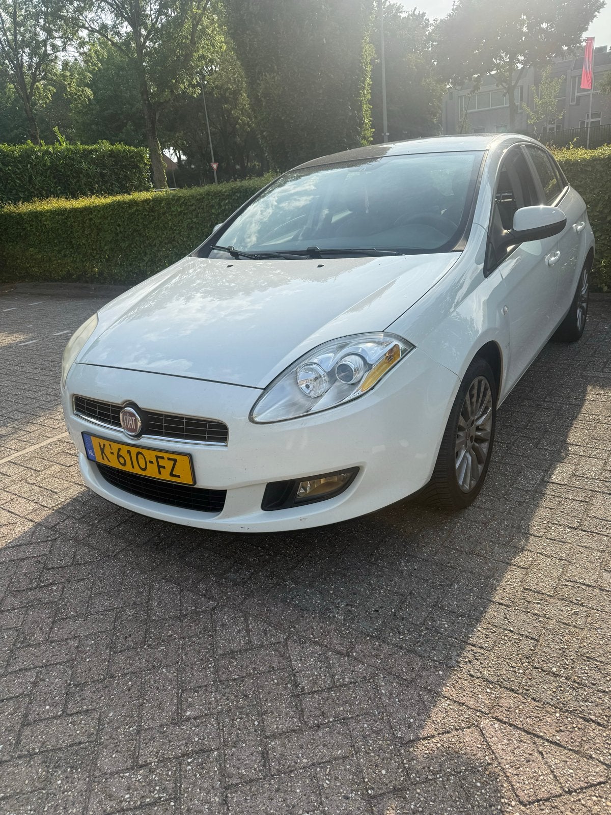 Fiat Bravo 1.4 16V 5DR 2010 Wit, Auto's, Voorwielaandrijving, 4 cilinders, Wit, Particulier