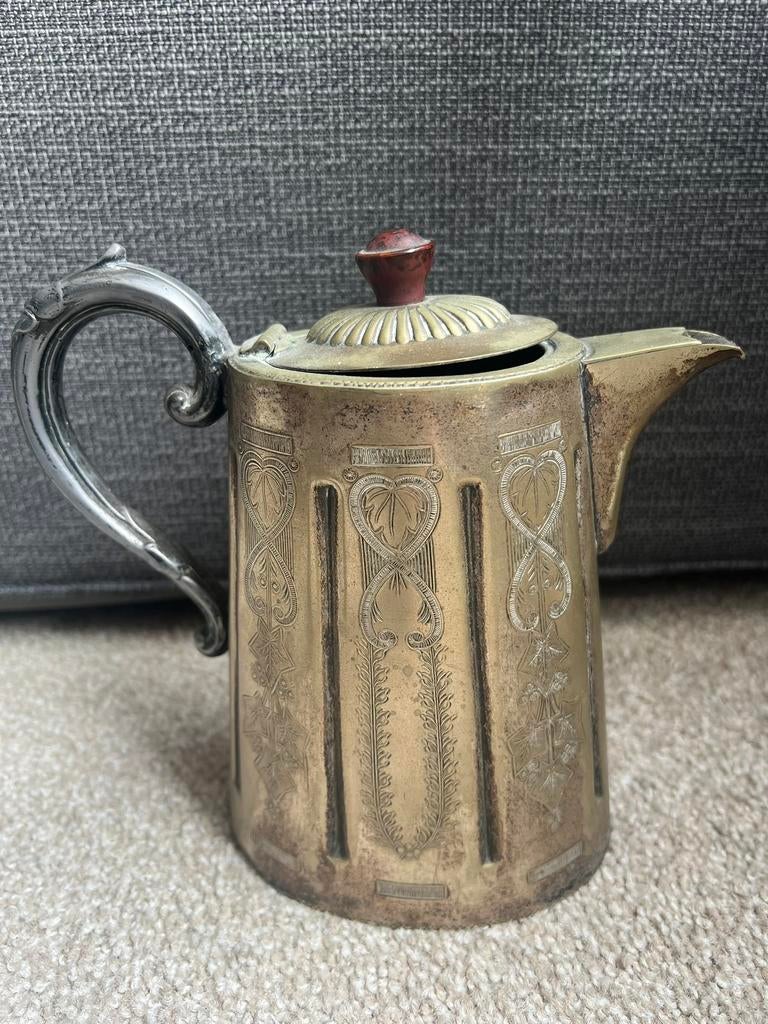 Verzilverd theepot/ koffiepot, Ophalen of Verzenden