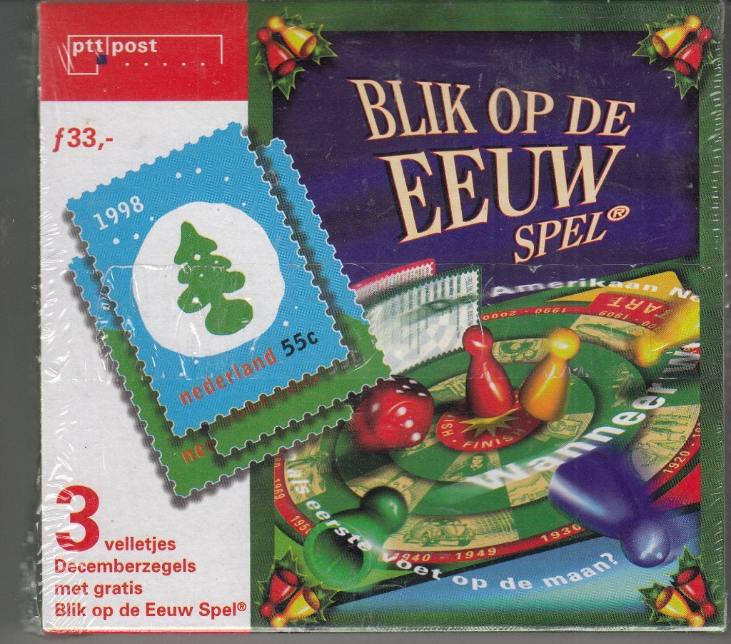 1998 nr 1788 - 1907 decemberzegels met spel: blik op de eeuw, Ophalen of Verzenden, Na 1940, Postfris