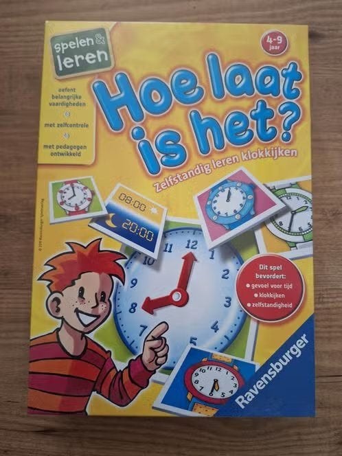 Hoe laat is het? Ravensburger Educatief Spel Nieuw Geseald, Ophalen of Verzenden, Nieuw, Taal en Lezen