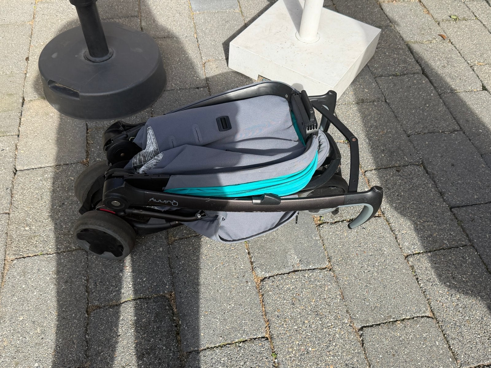 Quinny Zapp Flex Plus Buggy - Turquoise, Kinderen en Baby's, Buggy's, Ophalen, Gebruikt, Quinny, Verstelbare rugleuning