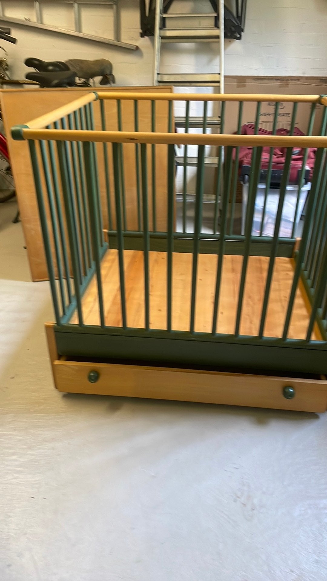 Bopita box met opberglade en in hoogte verstelbaar., Ophalen, Gebruikt, Vierkant, In hoogte verstelbaar
