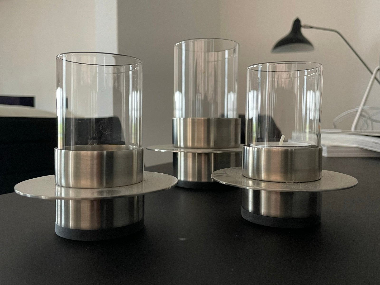 Set van 3 Rosendahl Copenhagen kandelaars, Huis en Inrichting, Overige merken, Ophalen of Verzenden, Zo goed als nieuw, Metaal