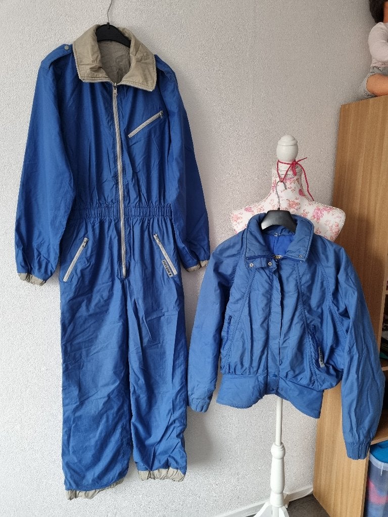 Mooi Zeldzaam Vintage Dames Skipak met Jas van FOELSER Mt 36, Verzenden, FOELSER / VINTAGE, Maat 36 (S), Gedragen