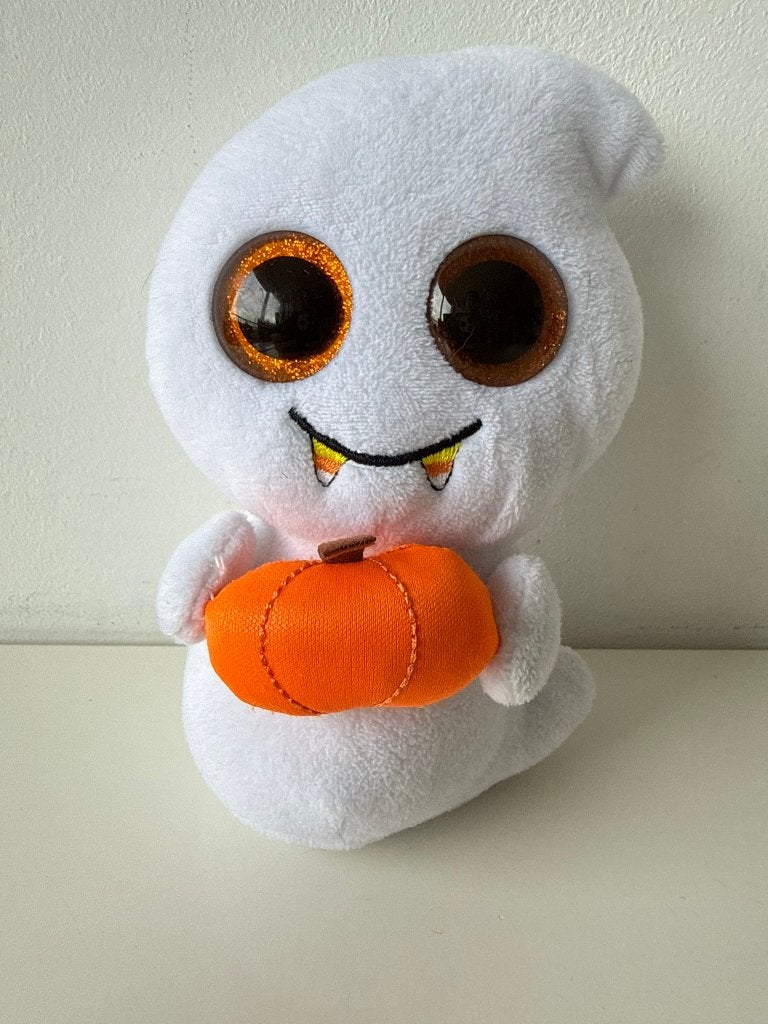 Knuffel spook Scream 15 cm / Ty Beanie Boo's / Halloween, Gebruikt, Overige typen, Ophalen of Verzenden, Met label