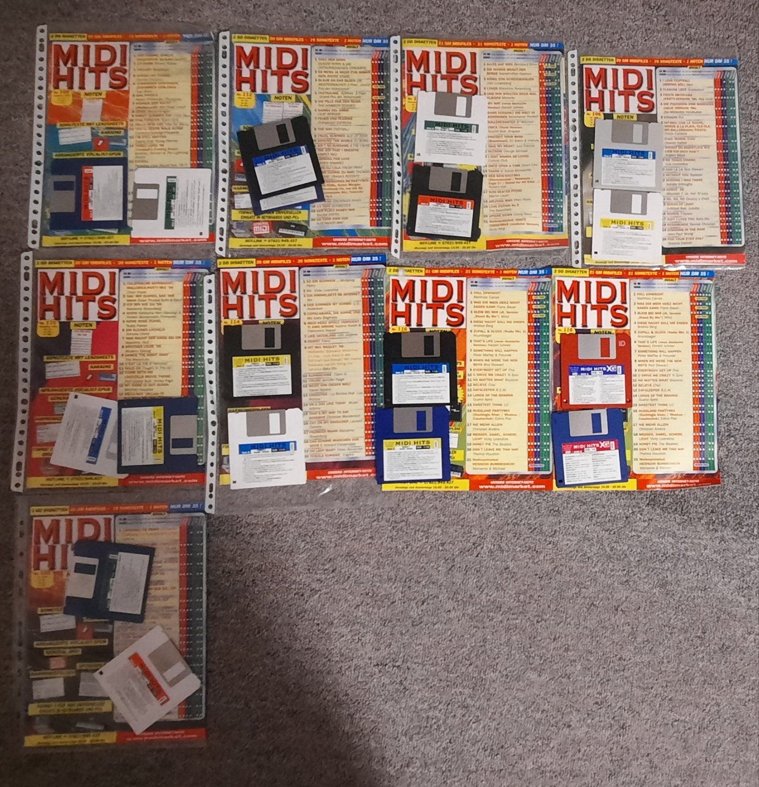 Midifiles historische MIDI-Hits-Diskettenpakete mit 3,5-Zoll, Ophalen, Overige aantallen, Yamaha