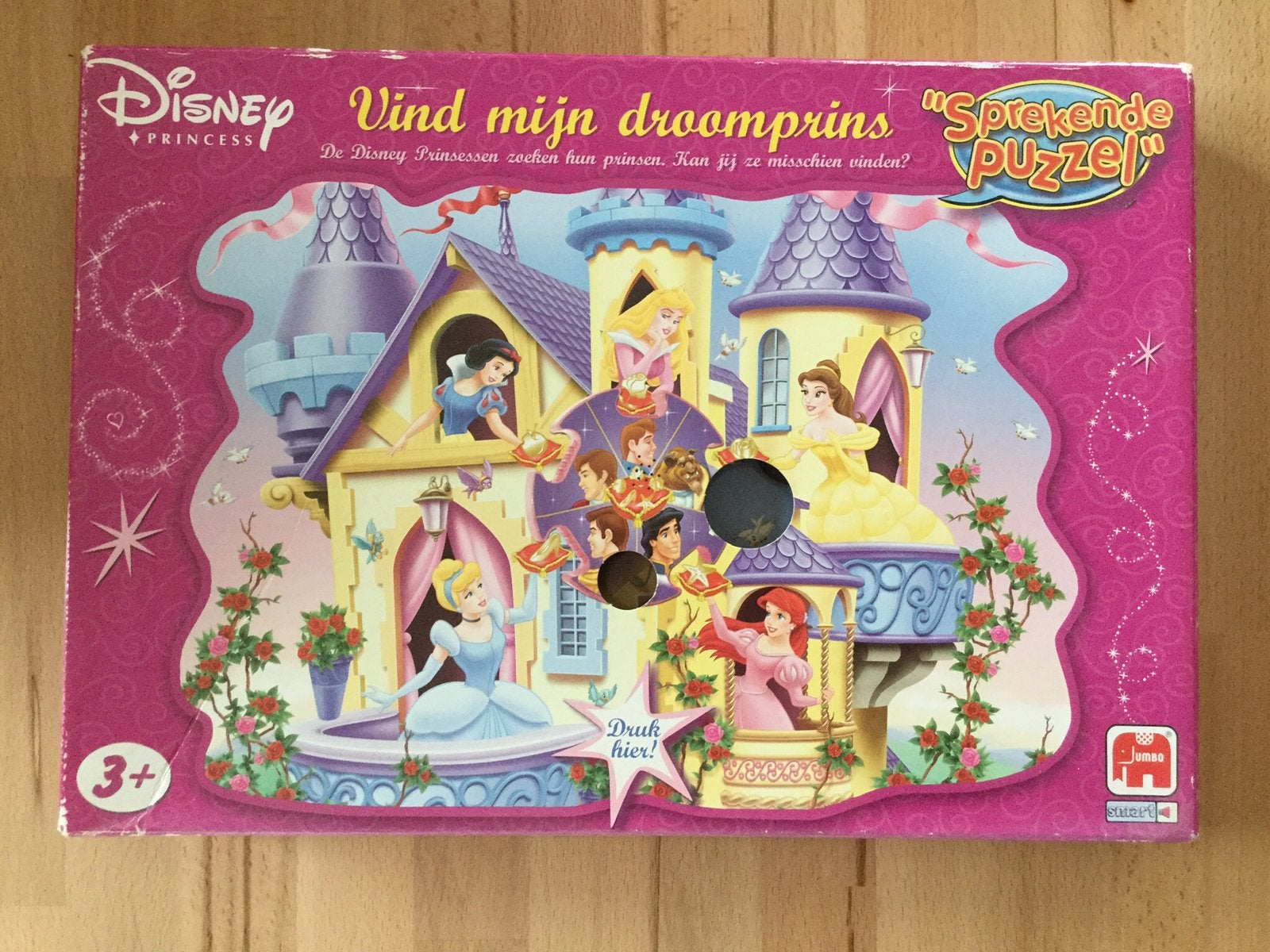 Prinsessen sprekende puzzel Ariël Doornroosje, sneeuwwitje, Ophalen of Verzenden, 10 tot 50 stukjes, Zo goed als nieuw, 4 tot 6 jaar