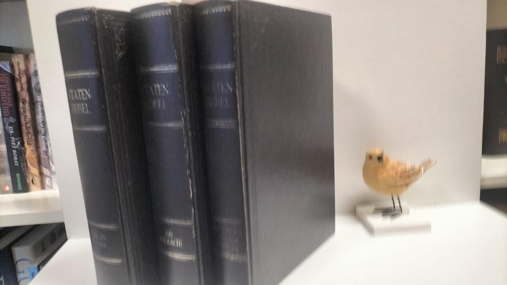 Bijbel, Driedelige Statenbijbel  Set D, Ophalen of Verzenden, Gelezen, Christendom | Protestants