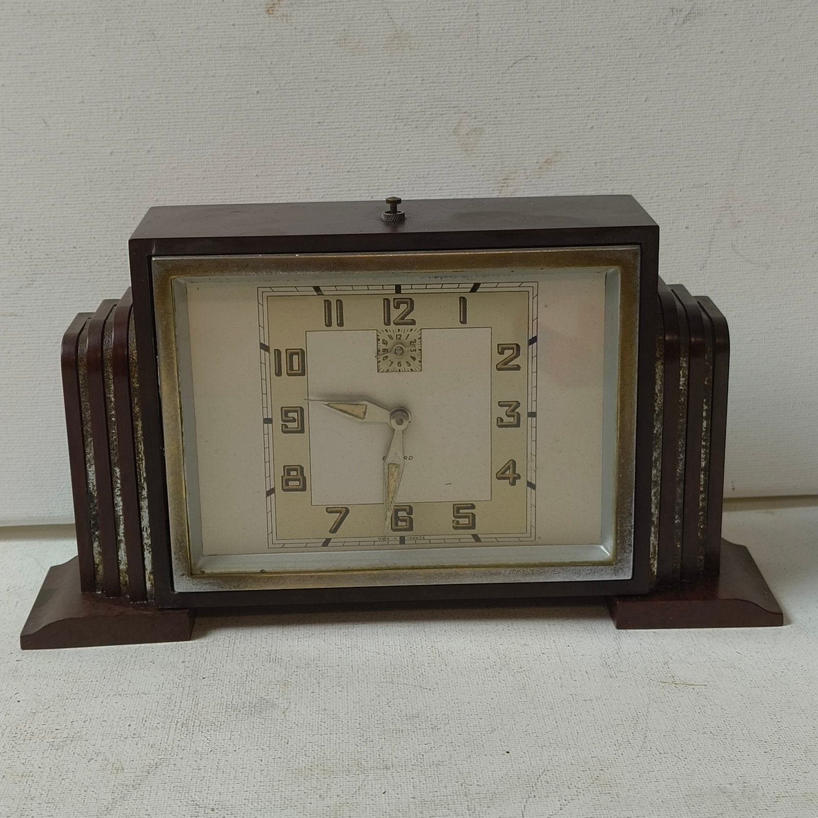 Jaren 30 Franse Art Deco bakeliet Bayard klokje, Ophalen of Verzenden