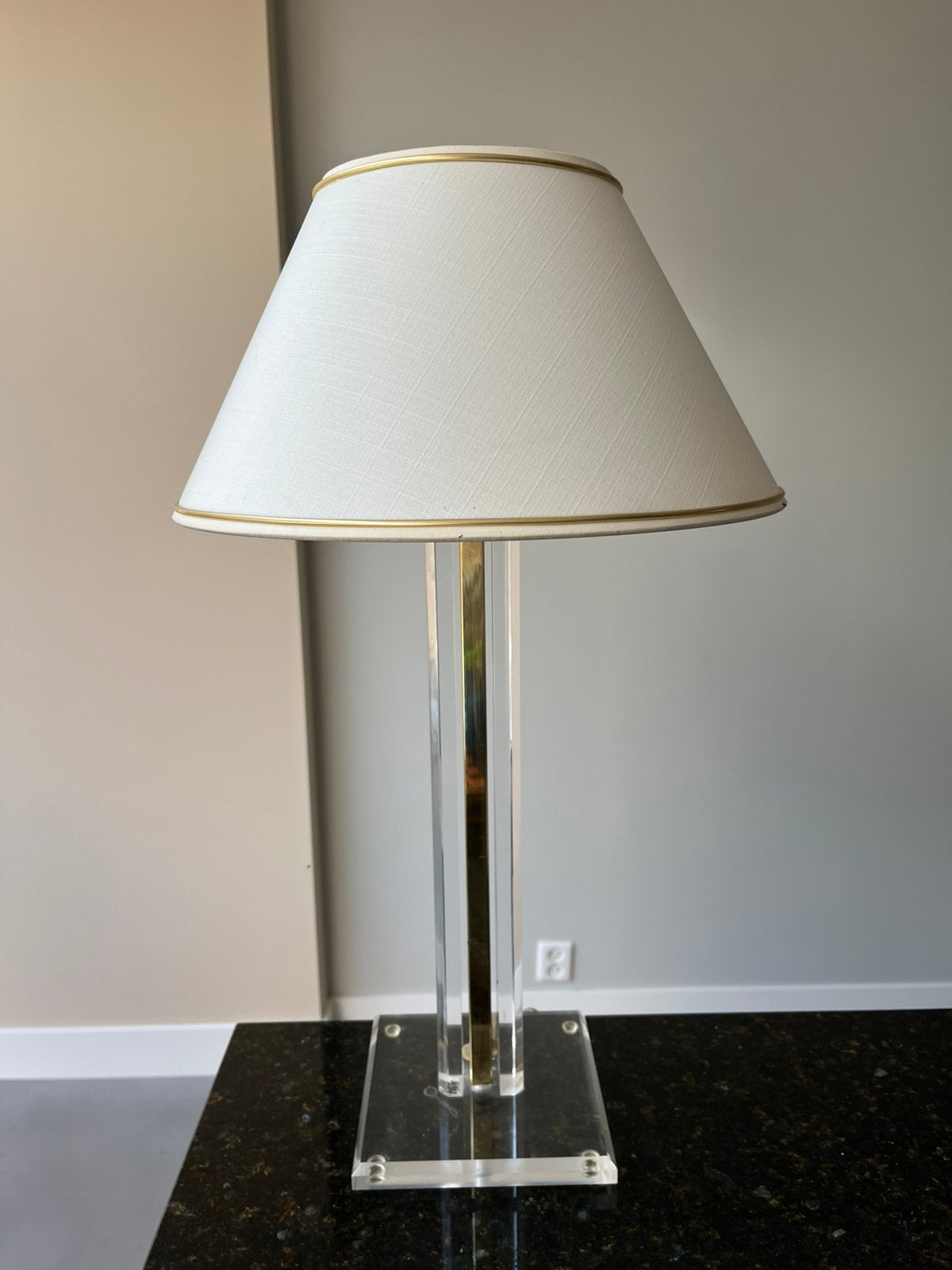 Vintage tafellamp hollywood regency, Ophalen, Zo goed als nieuw, Minder dan 50 cm