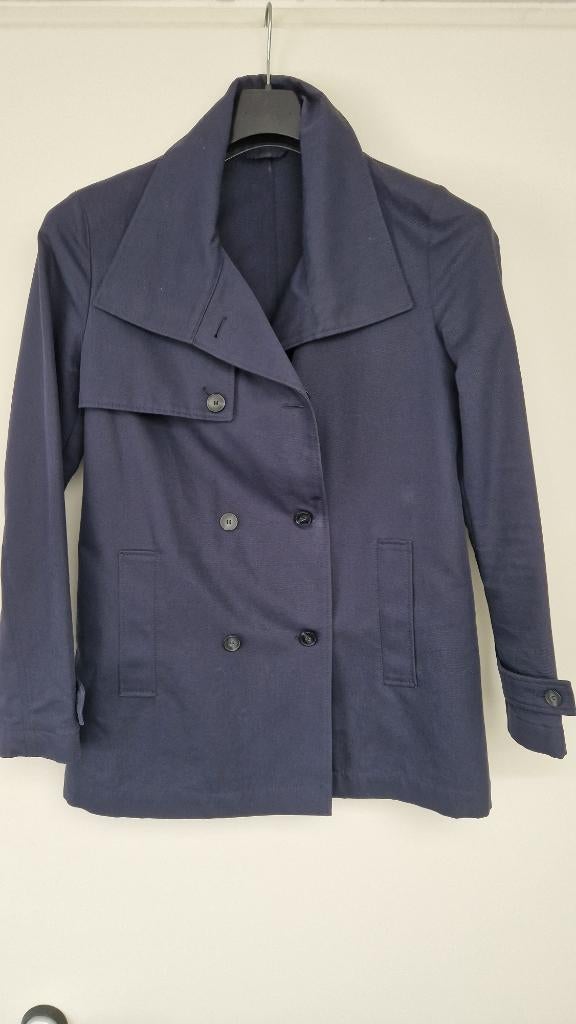 Hugo Boss jas double breasted maat S blauw, Kleding | Dames, Jassen | Zomer, Blauw, Ophalen of Verzenden, Zo goed als nieuw, Maat 36 (S)