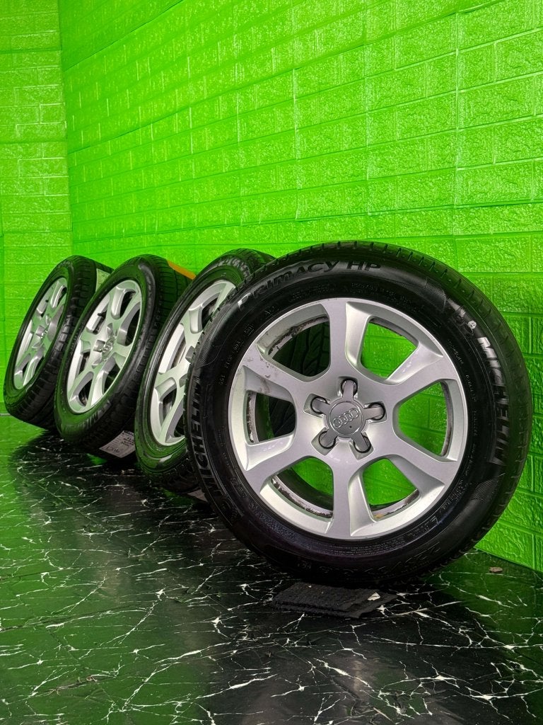 Originele Audi A4 S4 velgen 16" 5x112 zomerset 6mm caddy, Niet ingevuld, Gebruikt, 16 inch, Banden en Velgen