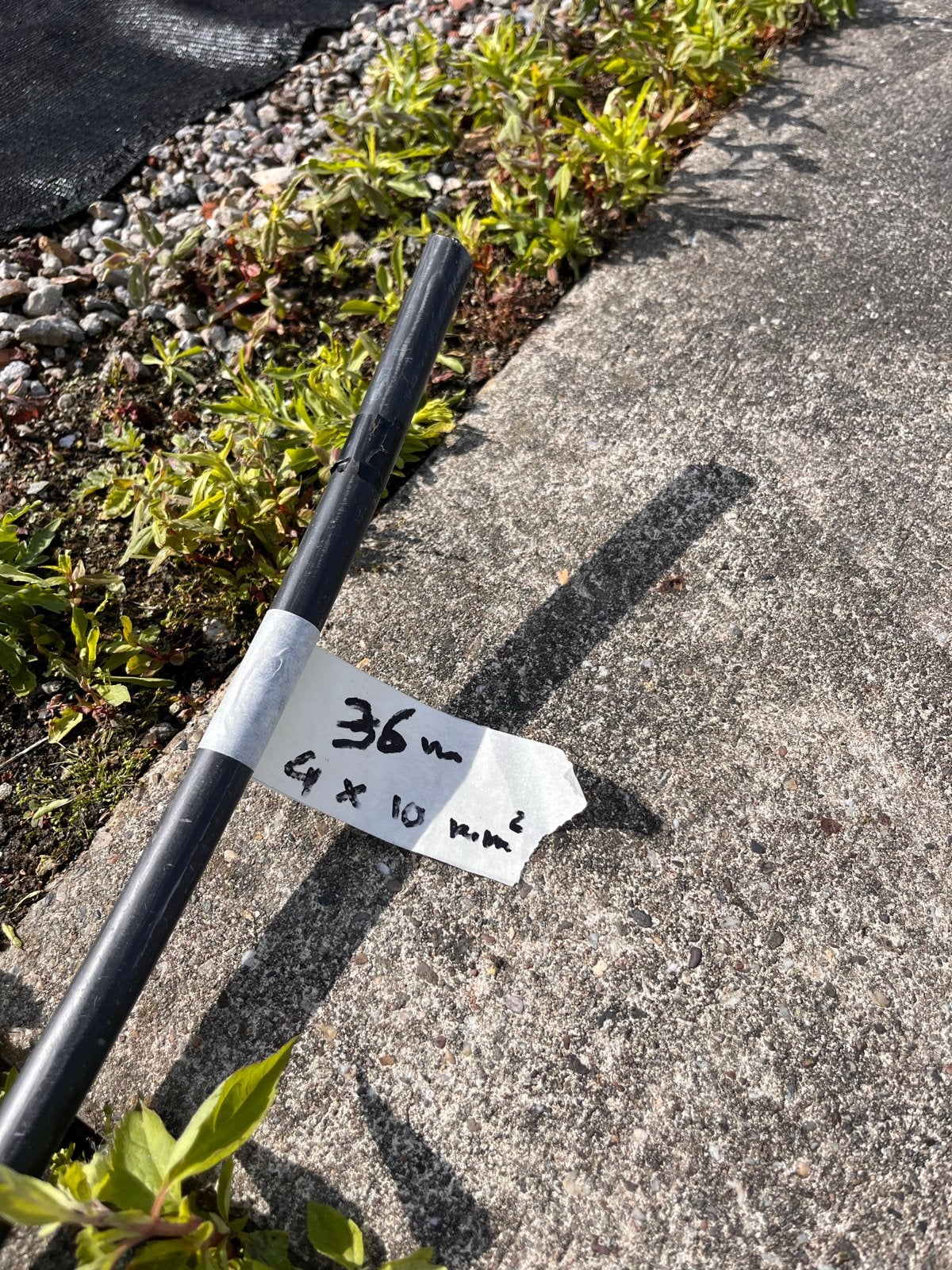 Kabel 36m, 4x10 mm², Ophalen of Verzenden, Nieuw, Kabel of Snoer