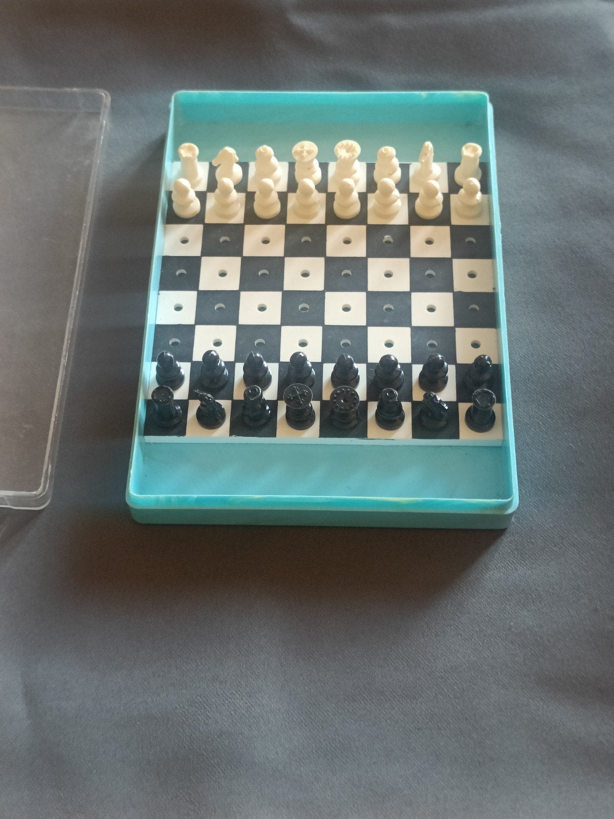 Vintage Reis Schaakspel - Compact en Compleet, Ophalen of Verzenden, Minder dan 500 stukjes, Gebruikt, Schaken