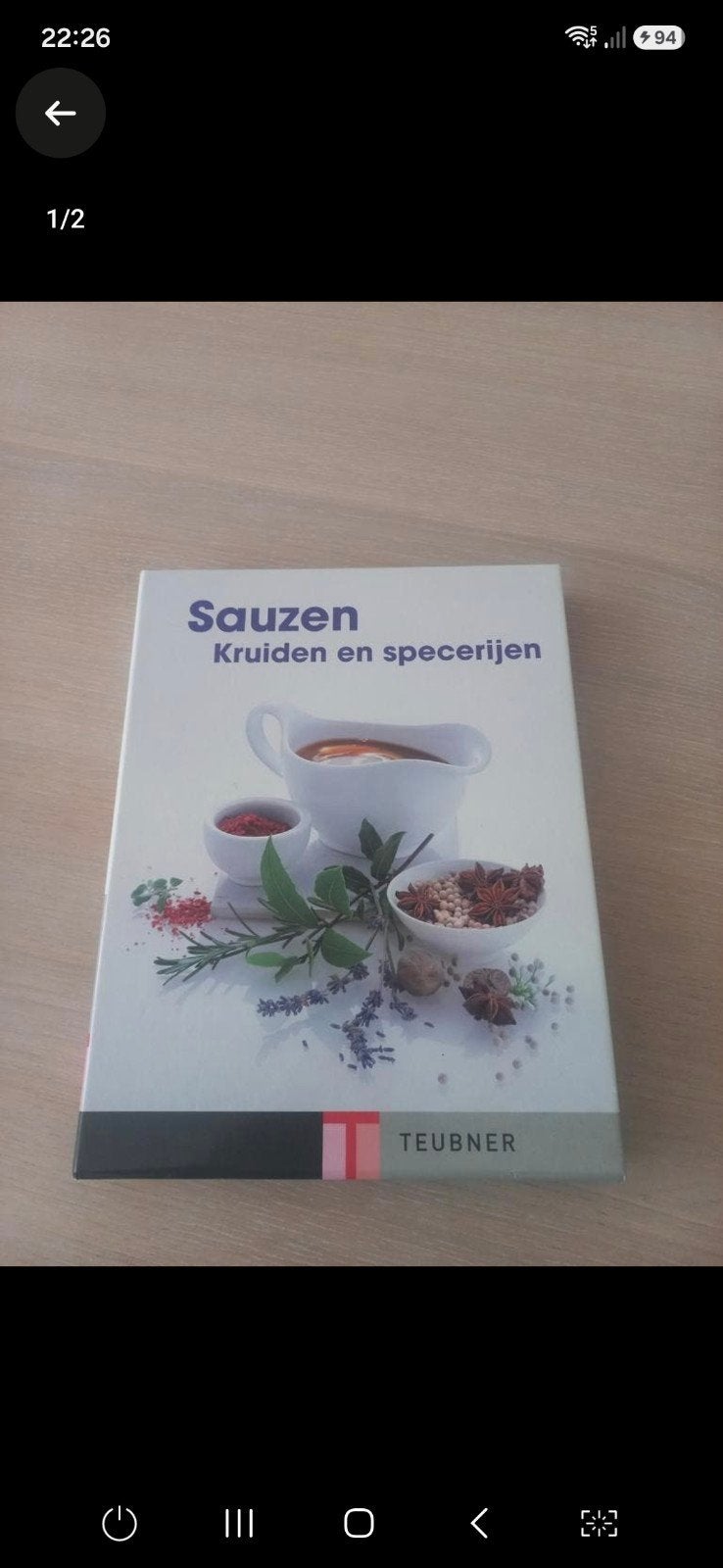 Kookboek sauzen kruiden en specerijen, Ophalen, Nieuw