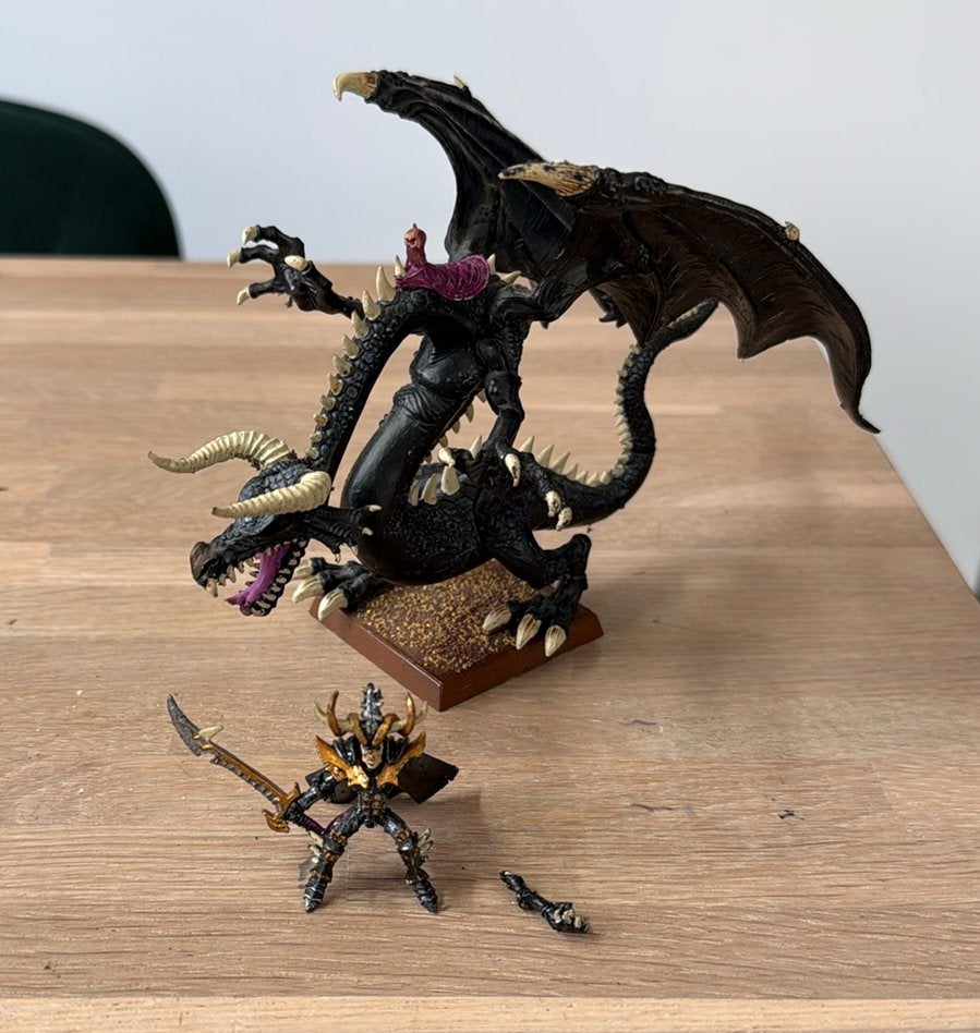 Warhammer Dark Elf Malekith Witch King, Ophalen of Verzenden, Zo goed als nieuw, Warhammer