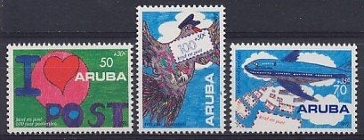 Aruba 113/5 postfris Kinderpostzegels 1992, Ophalen of Verzenden, Postfris