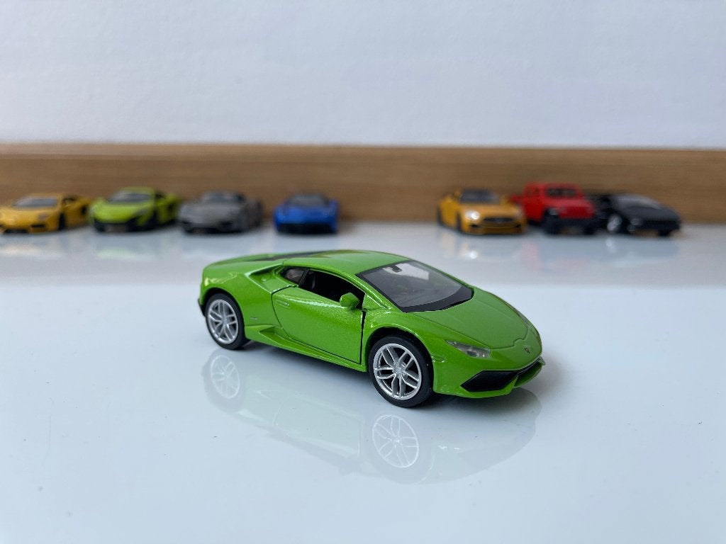 Welly Lamborghini Huracán LP 610-4 groen 1:34 modelauto, Ophalen, Gebruikt, Auto, Overige merken