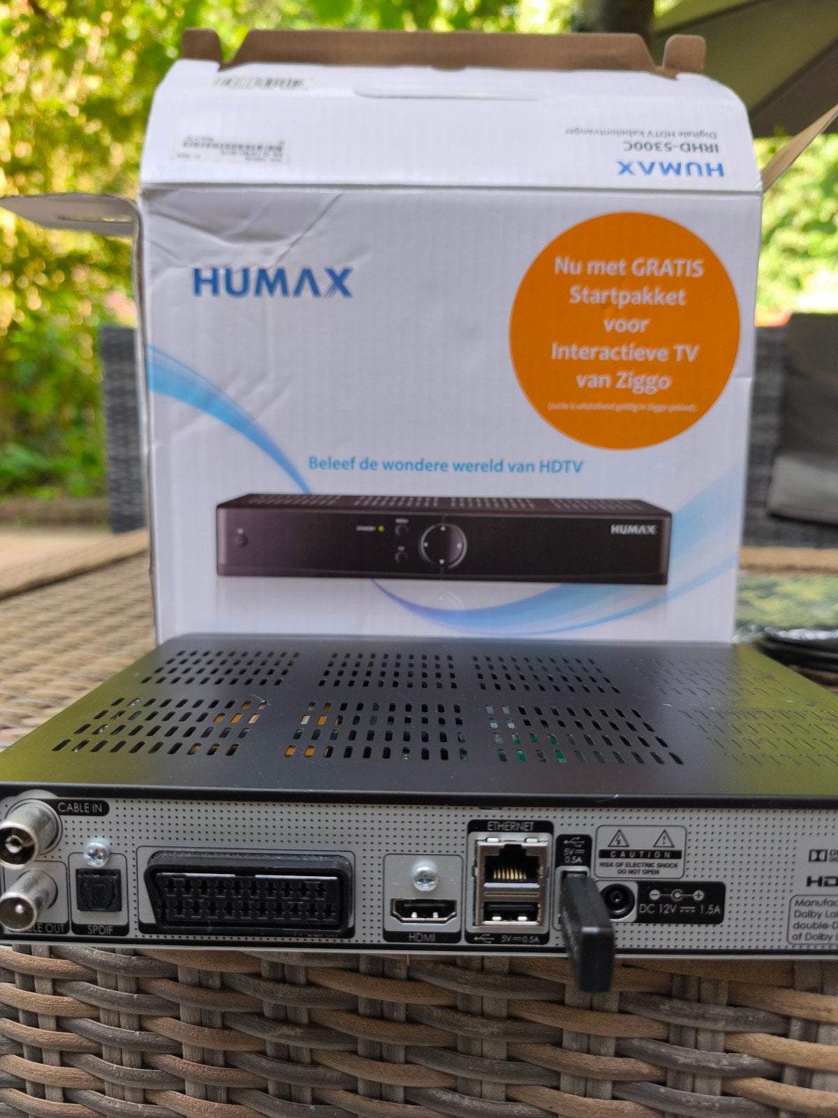 Humax IRHD-5300C NIEUW, afstandsbediening, Ophalen of Verzenden, Zo goed als nieuw, Decoder