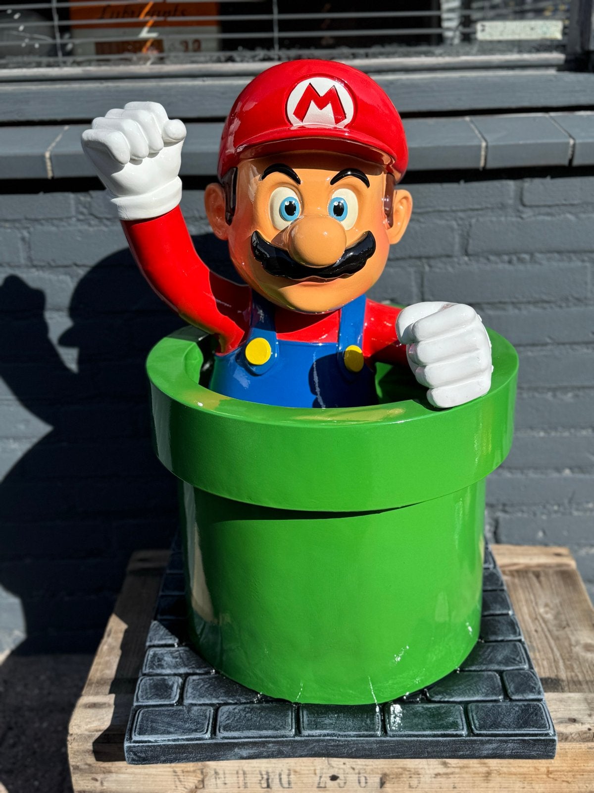 Super Mario in Buis Beeld - Levensgroot Decoratie, Ophalen, ., Zo goed als nieuw, .