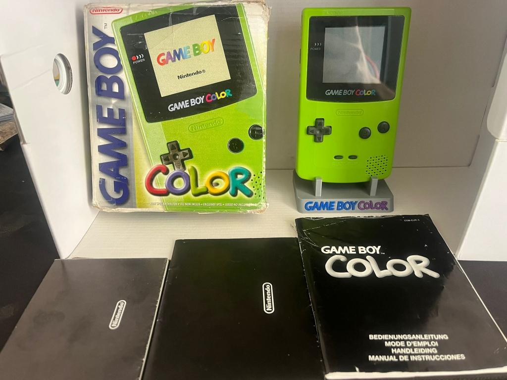 Nintendo Game Boy Color – Lime Green In doos, Spelcomputers en Games, Spelcomputers | Nintendo Game Boy, Ophalen of Verzenden