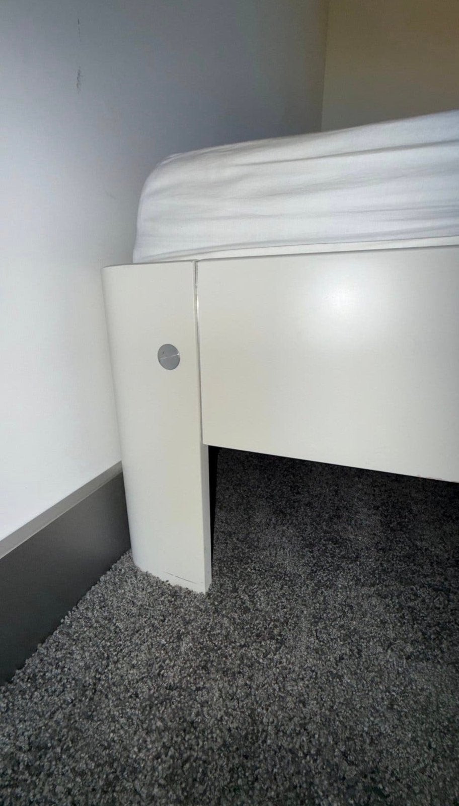 Auping Auronde 180x200 incl. matras, Ophalen, Overige materialen, Wit, Tweepersoons