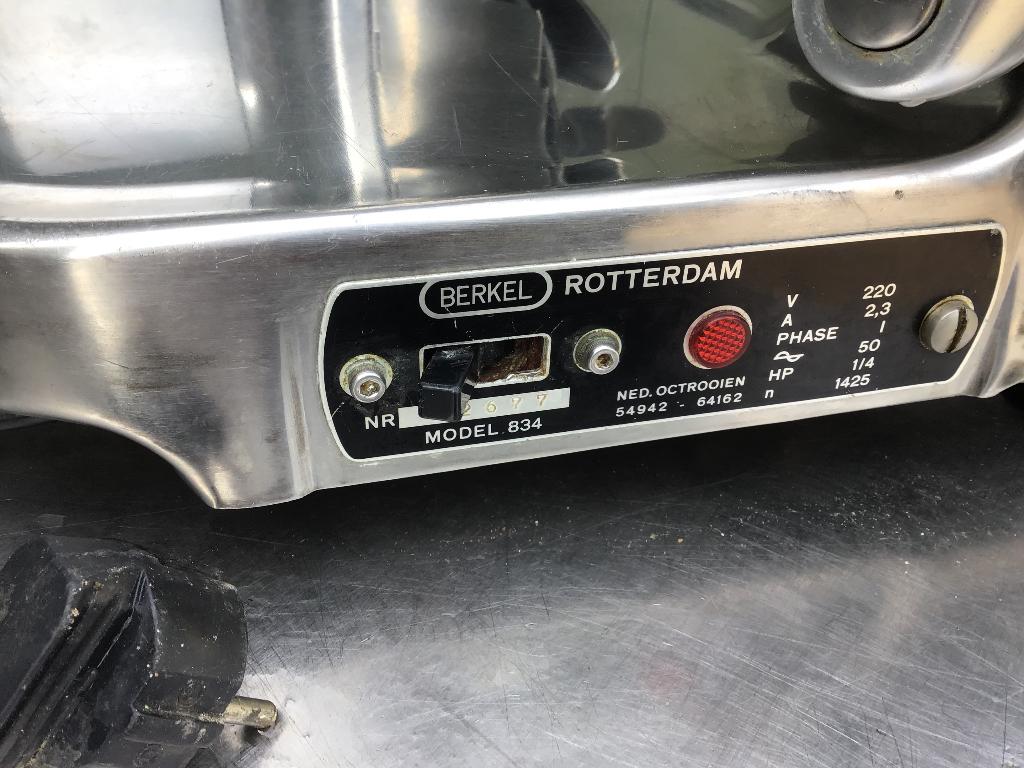 Snijmachine Berkel 834, Ophalen, Gebruikt, Zilver, Metaal