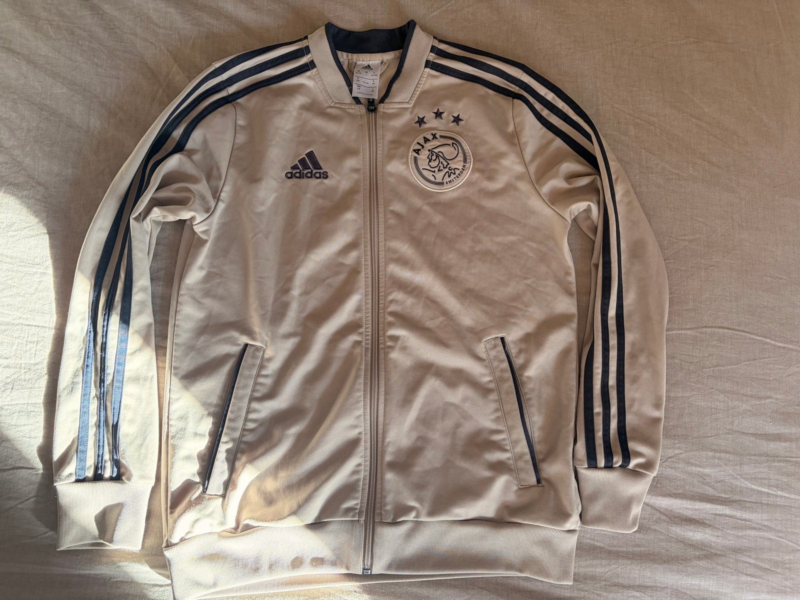 Adidas Ajax trainingsjack maat 164, Ophalen, Gebruikt, Jongen of Meisje, Jas