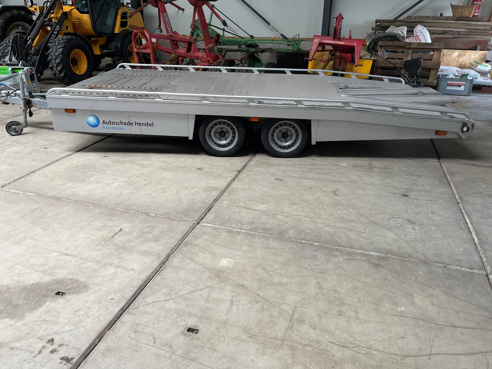 Zeer nette Tijhof oprijwagen - Autotransporter, Ophalen of Verzenden, Gebruikt