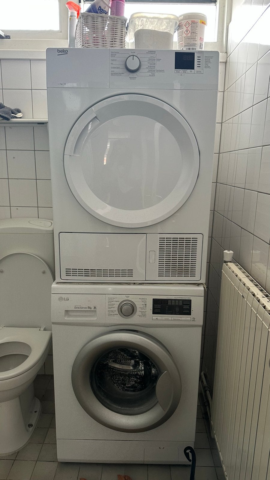 Wasmachine en droger - snel ophalen!, 6 tot 8 kg, Ophalen of Verzenden, Gebruikt