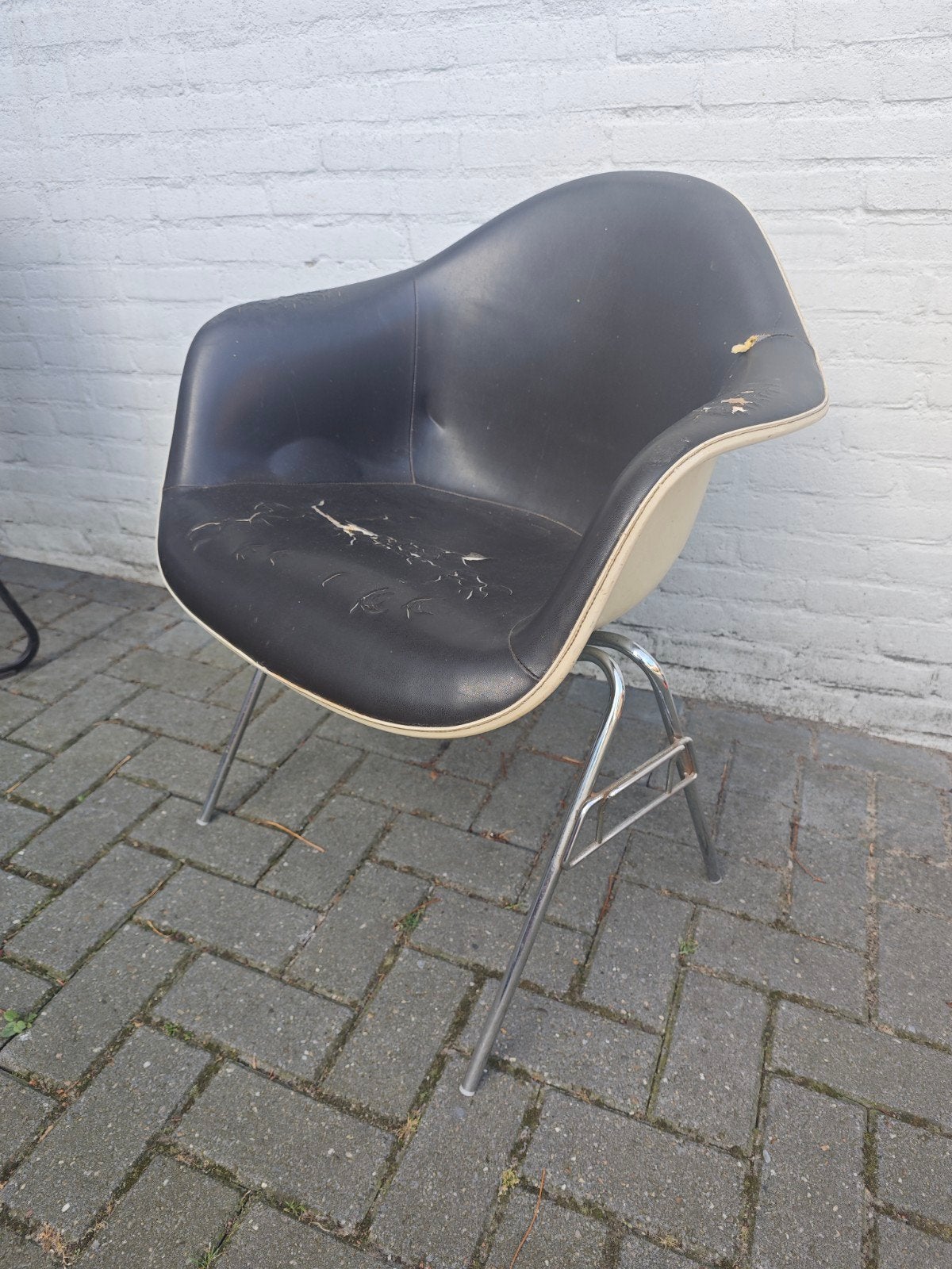 vitra Eames fiber glass chair project - gemerkt, Vitra, Gebruikt, -, Wit
