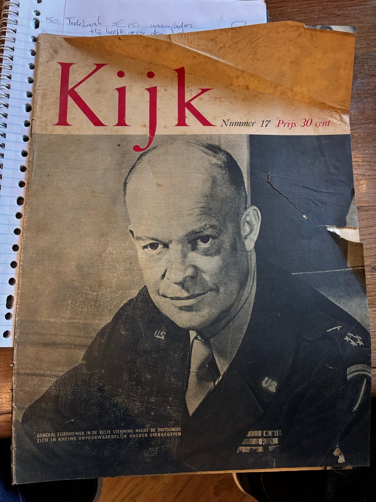 Vintage Tijdschriften: Kijk (1945) & Vliegwereld (1944), Ophalen of Verzenden, Gelezen, Overige typen