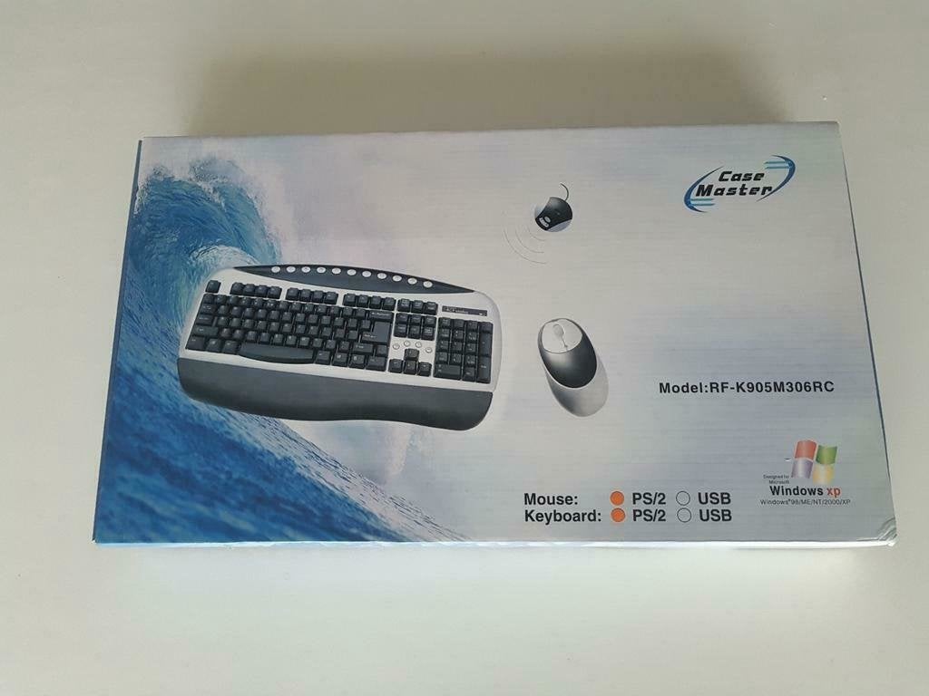 Vintage QWERTY PS/2 Wireless keyboard + optical mouse NOS, Ophalen of Verzenden, NA, NA, NA