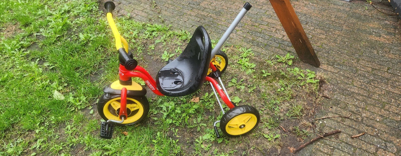 Puky driewieler  - rood/geel, Fietsen en Brommers, Ophalen, Gebruikt, Terugtraprem, Puky