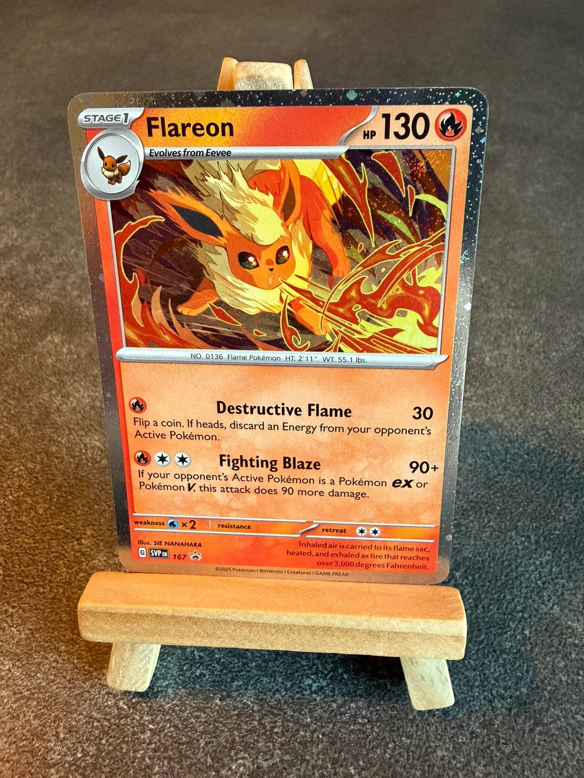 Flareon Holo Pokemon Promo Svp 167, Ophalen of Verzenden, Zo goed als nieuw
