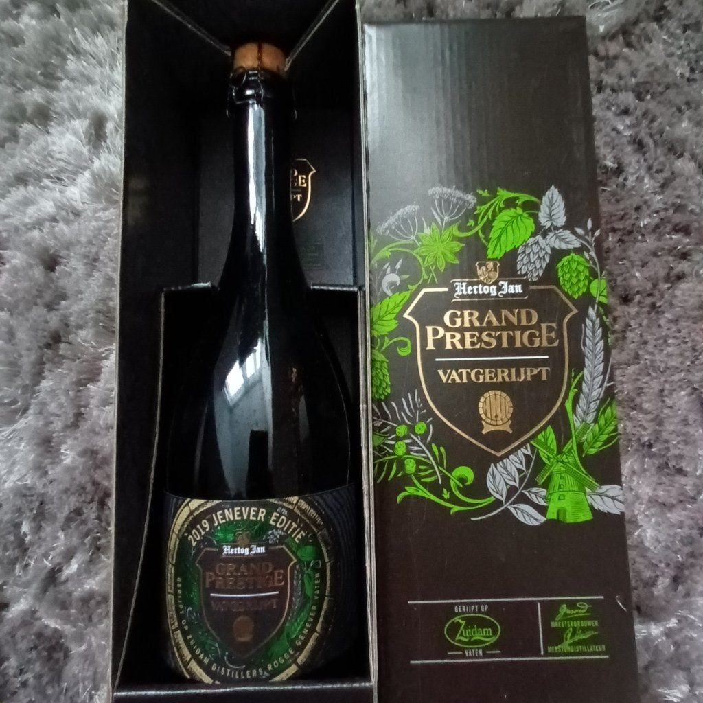 Hertog Jan Grand Prestige Vatgerijpt 2019 – Zuidam, Verzamelen, Ophalen of Verzenden, Nieuw, Flesje(s), Hertog Jan