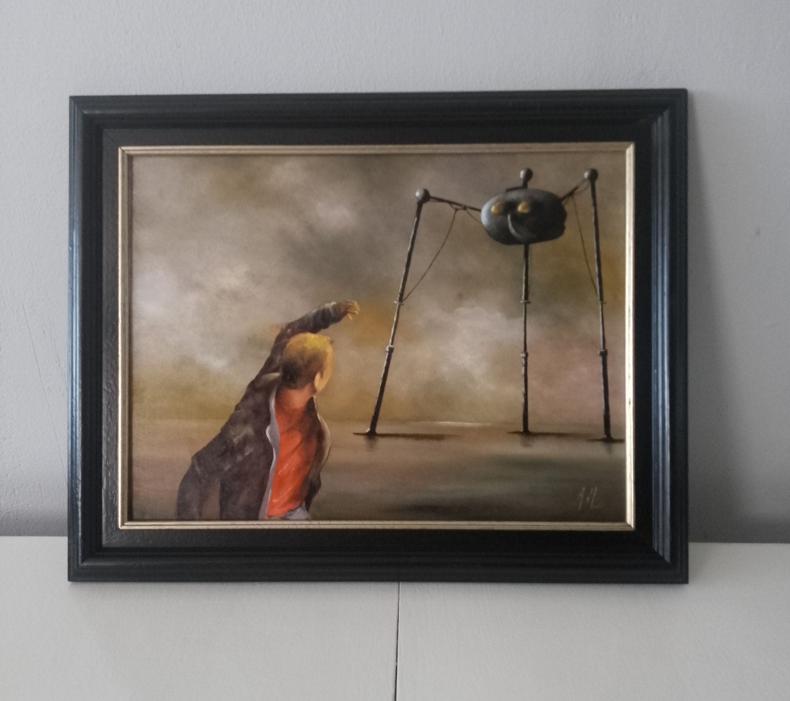 Schilderij War of the world, Ophalen