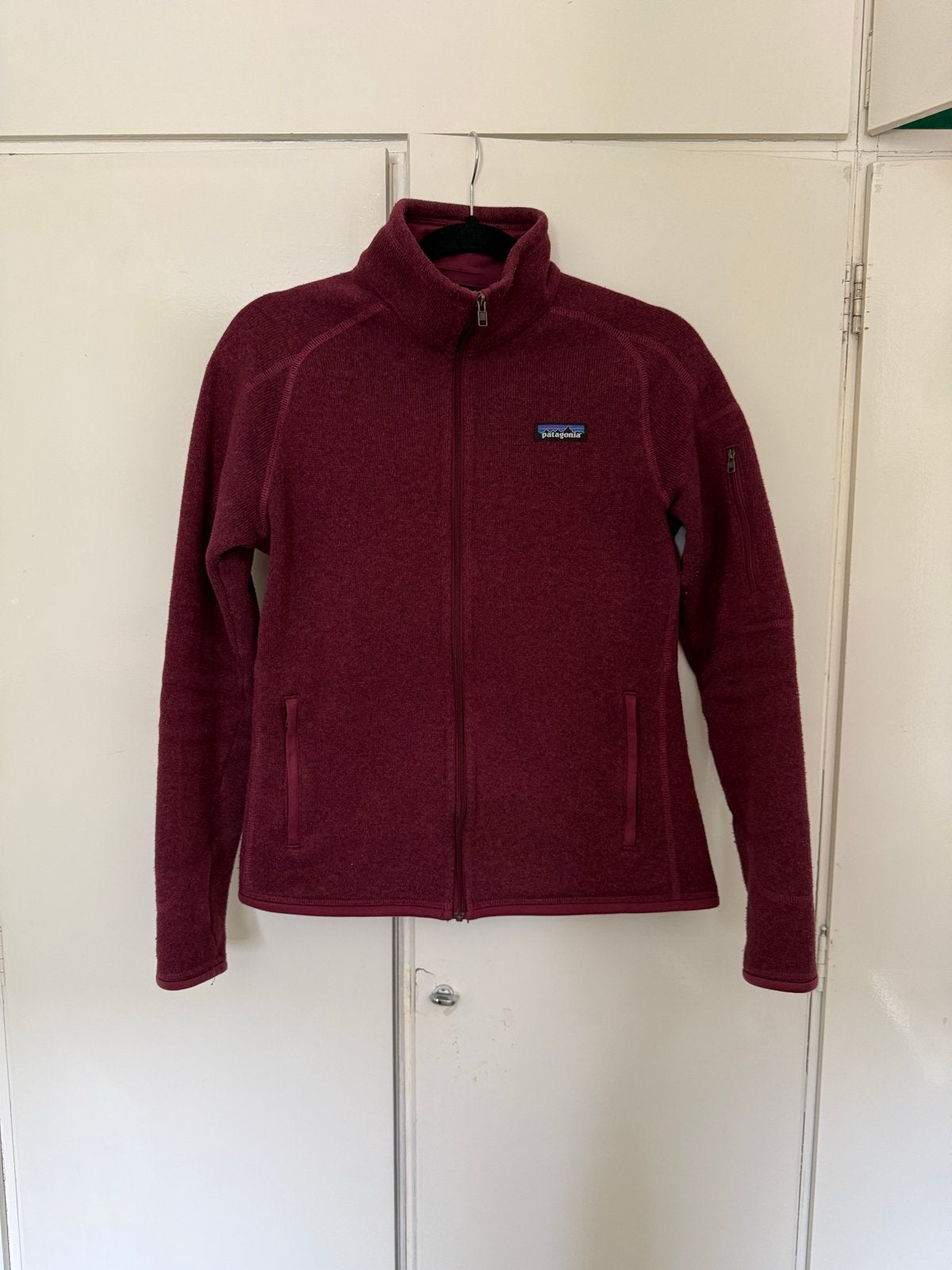 Patagonia vest aubergine maat S met 3 ritszakken, Ophalen of Verzenden, Gedragen, Maat 36 (S), Paars