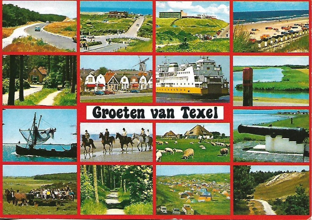 Texel- -16-luik., Verzenden, 1980 tot heden, Gelopen, Waddeneilanden