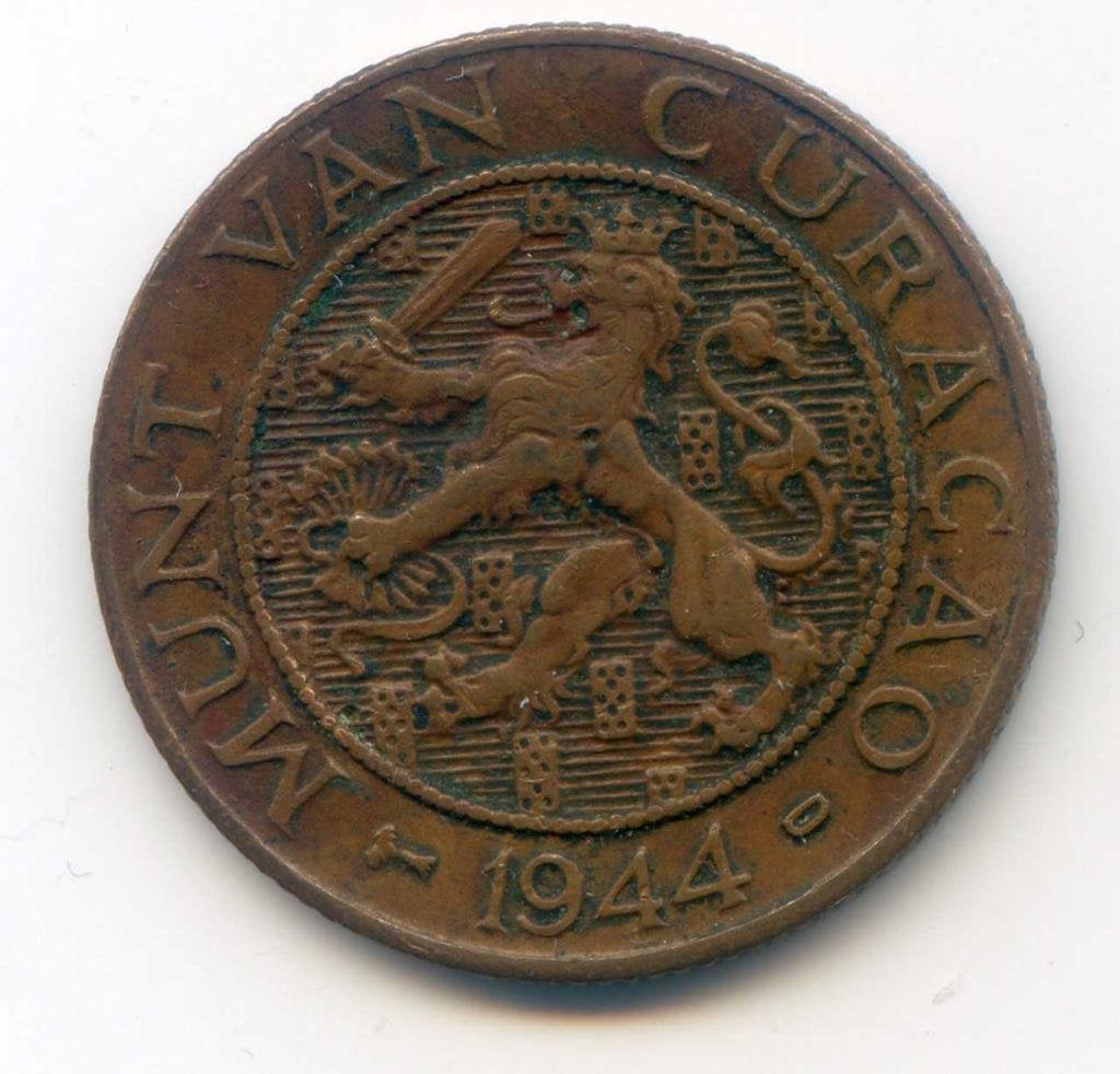 Curacao 2,5 Cents 1944, Ophalen of Verzenden, Noord-Amerika