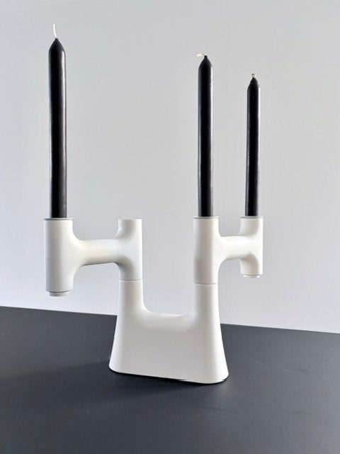 IKEA PS 2012 kandelaar – Ehlén Johansson - modulair design, Gebruikt, Wit, IKEA, Ophalen of Verzenden