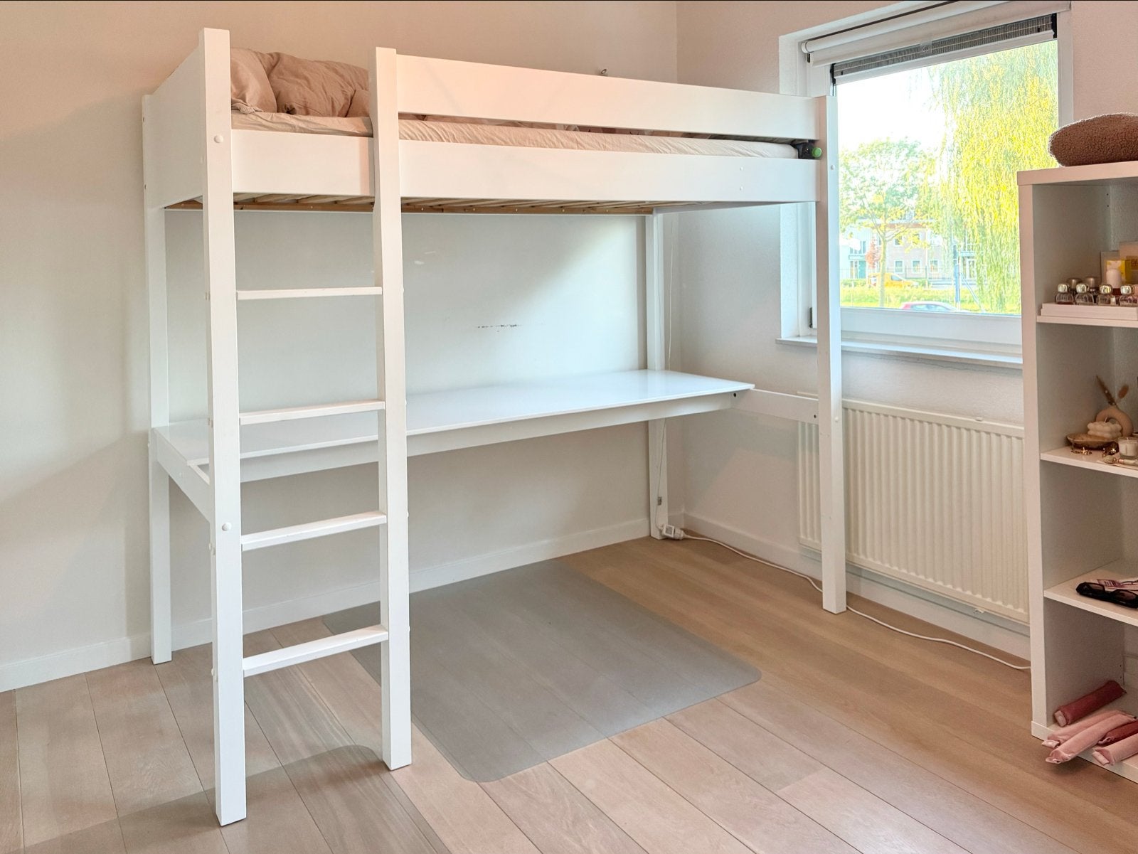 Petite Amélie Hoogslaper met bureau 90x200 cm, Gebruikt, Eenpersoons, Ophalen of Verzenden, 200 cm