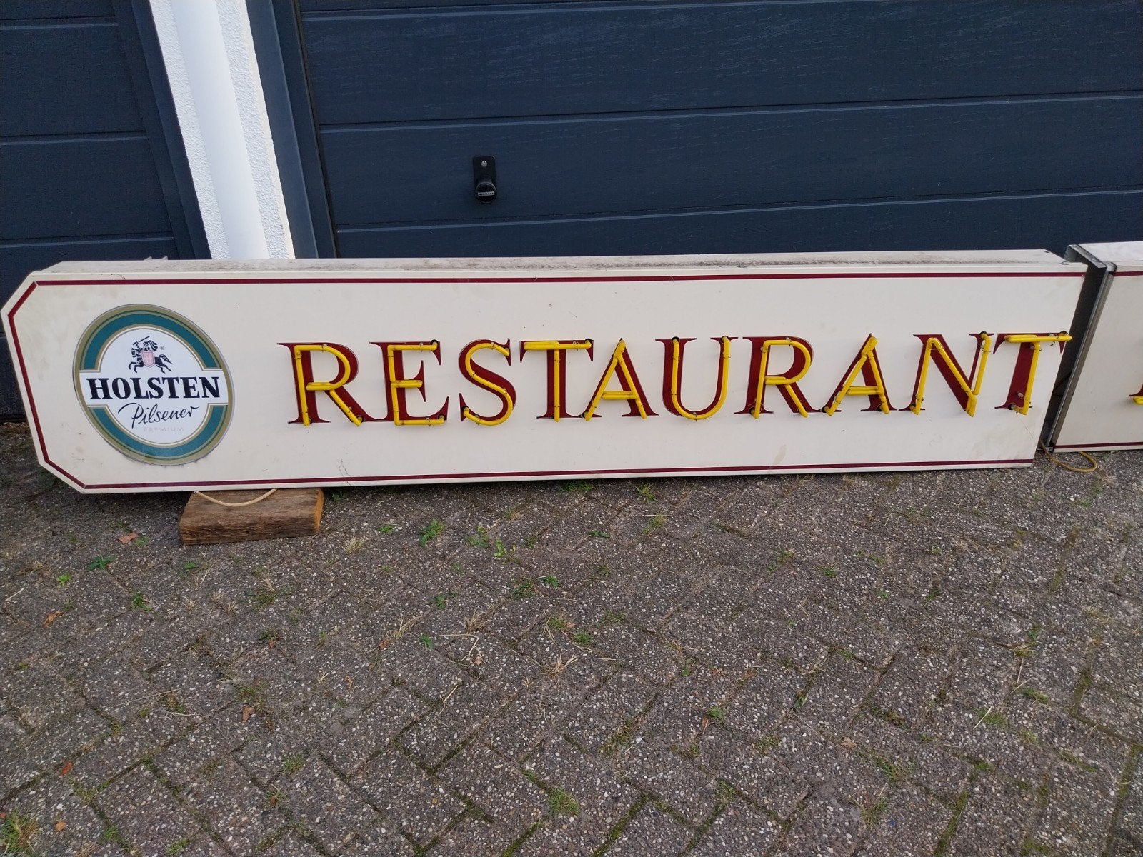 Neonreclame Restaurant Bonaparte - Holsten Pilsener, Verzamelen, Ophalen
