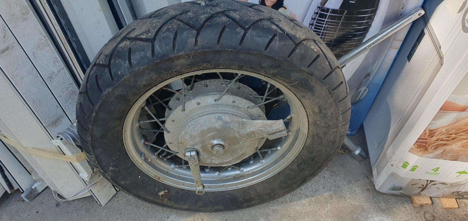 velgen met banden suzuki ls650 savage, Ophalen, Gebruikt