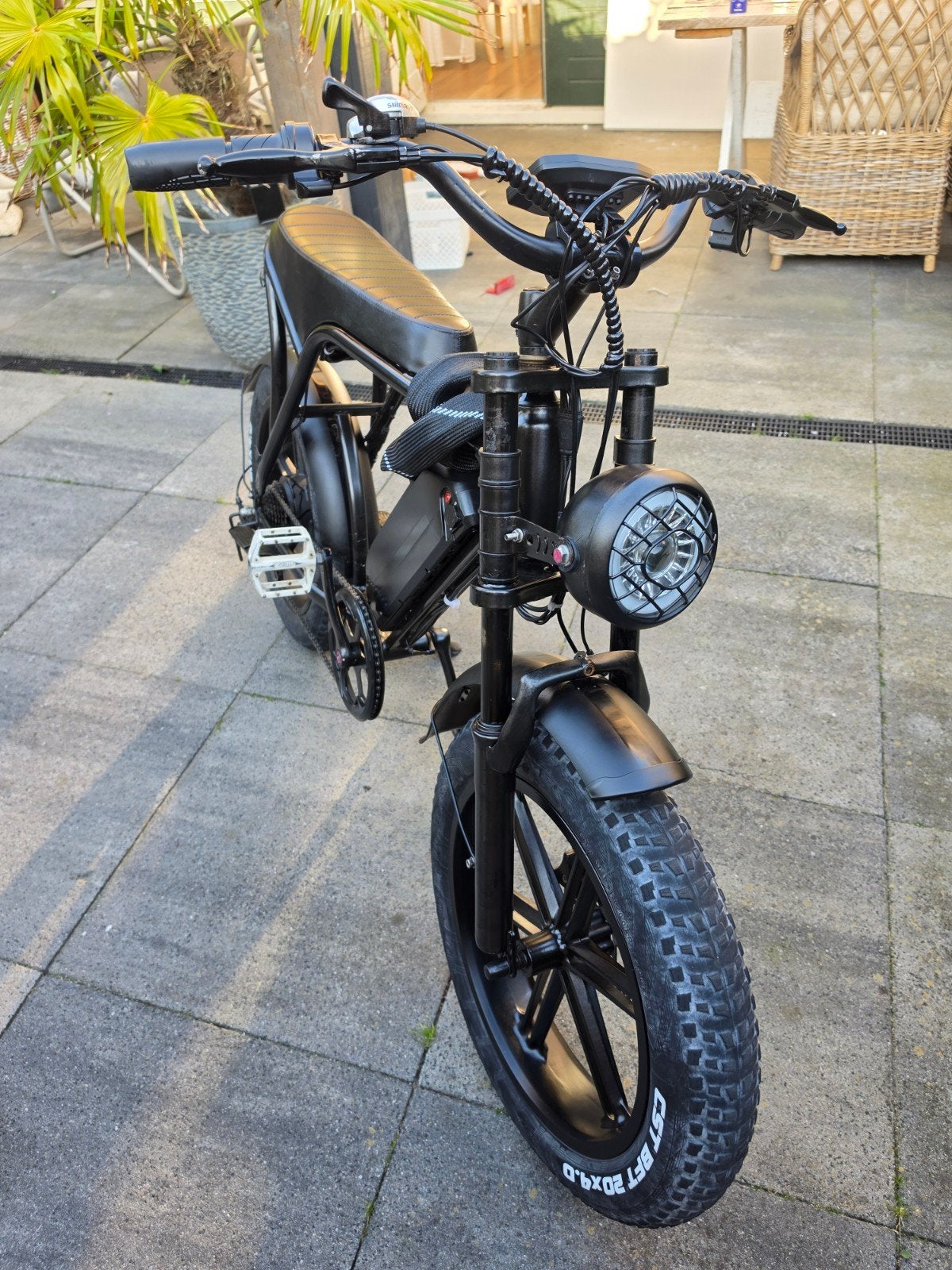 Stoere Fatbike E-bike - Zwart., Gebruikt, Minder dan 47 cm, 30 tot 50 km per accu, Ophalen