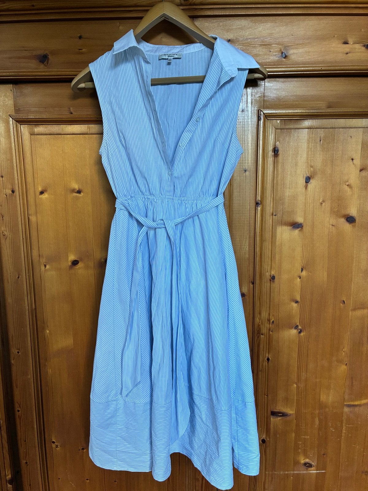 Ryujee Couture gestreepte jurk maat S, Blauw, Ophalen of Verzenden, Zo goed als nieuw, Knielengte