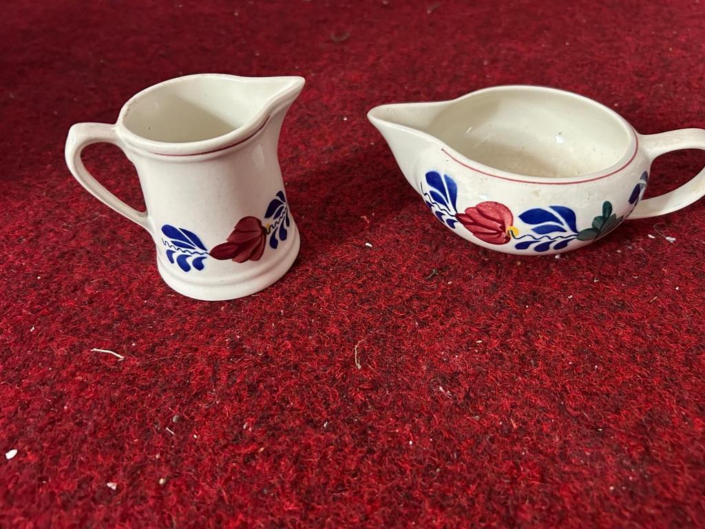 Boer en Bont Melkkannetjes - Delfts Blauw Stijl, Antiek en Kunst, Ophalen