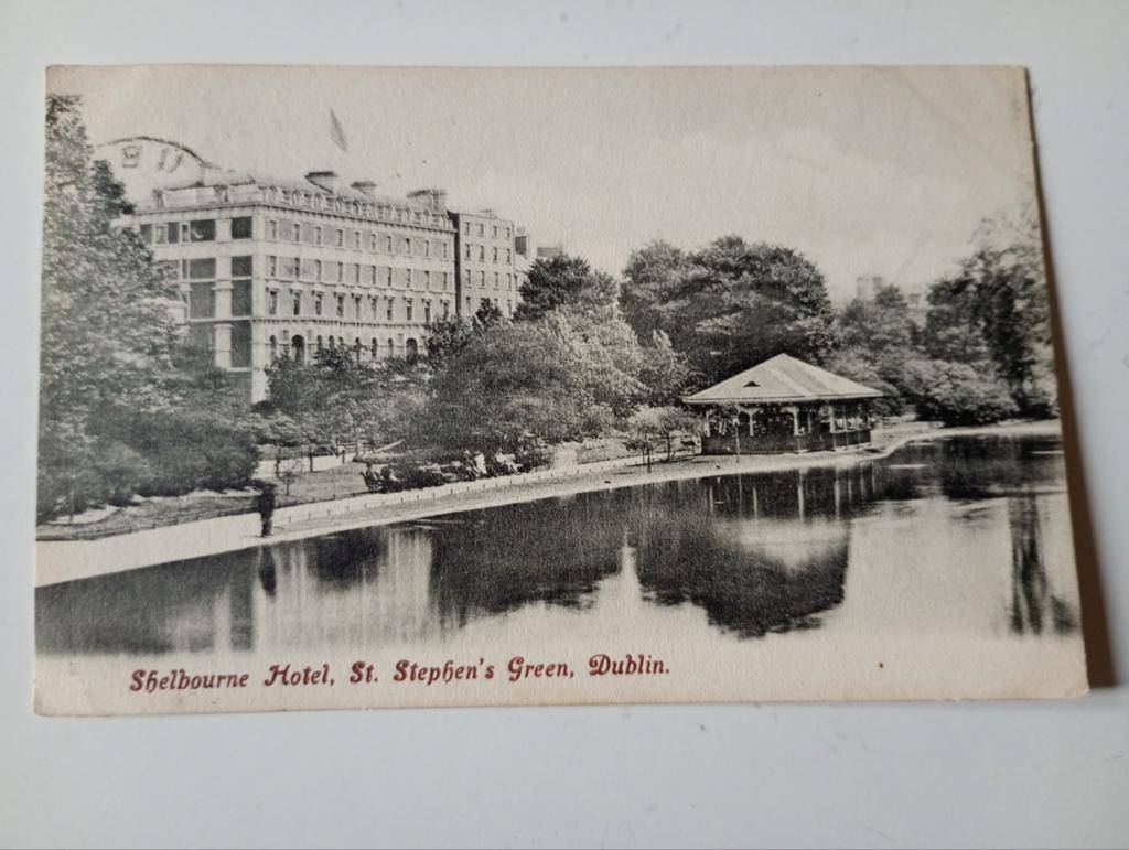 Ierland Dublin Hotel Shelbourne 1907, Verzamelen, Ophalen of Verzenden, Voor 1920, Gelopen, Overig Europa